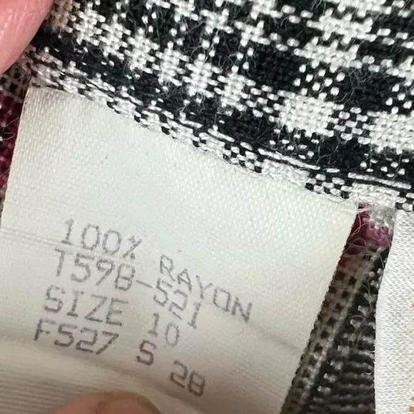 Pendleton Sophisticates VTG Pleated Plaid Skirt SZ 10 - Picture 5 of 9